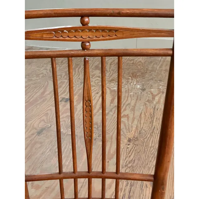 Vintage Boho Hand Carved Side Chairs - A Pair — additional photo 3