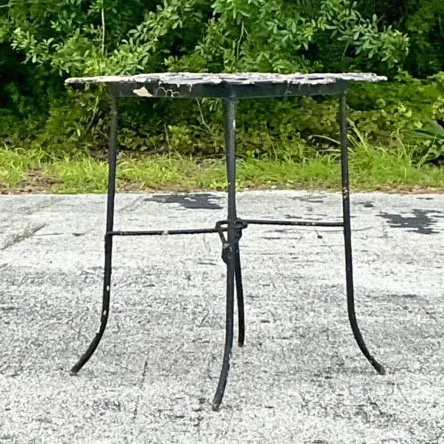 Vintage Boho Hand Forged Horseshoe Table — additional photo 6