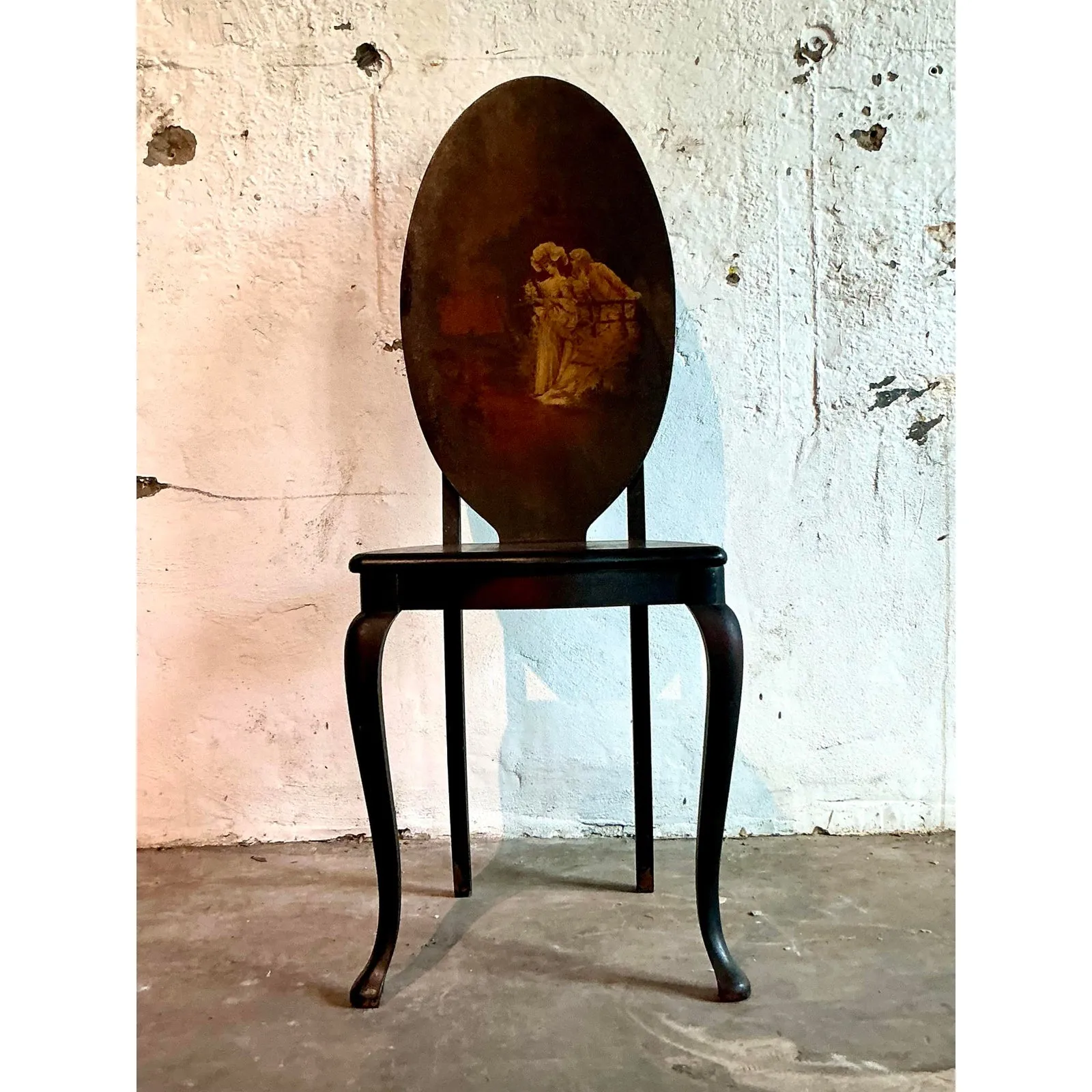 Vintage Boho Hand Painted Chair — additional photo 2