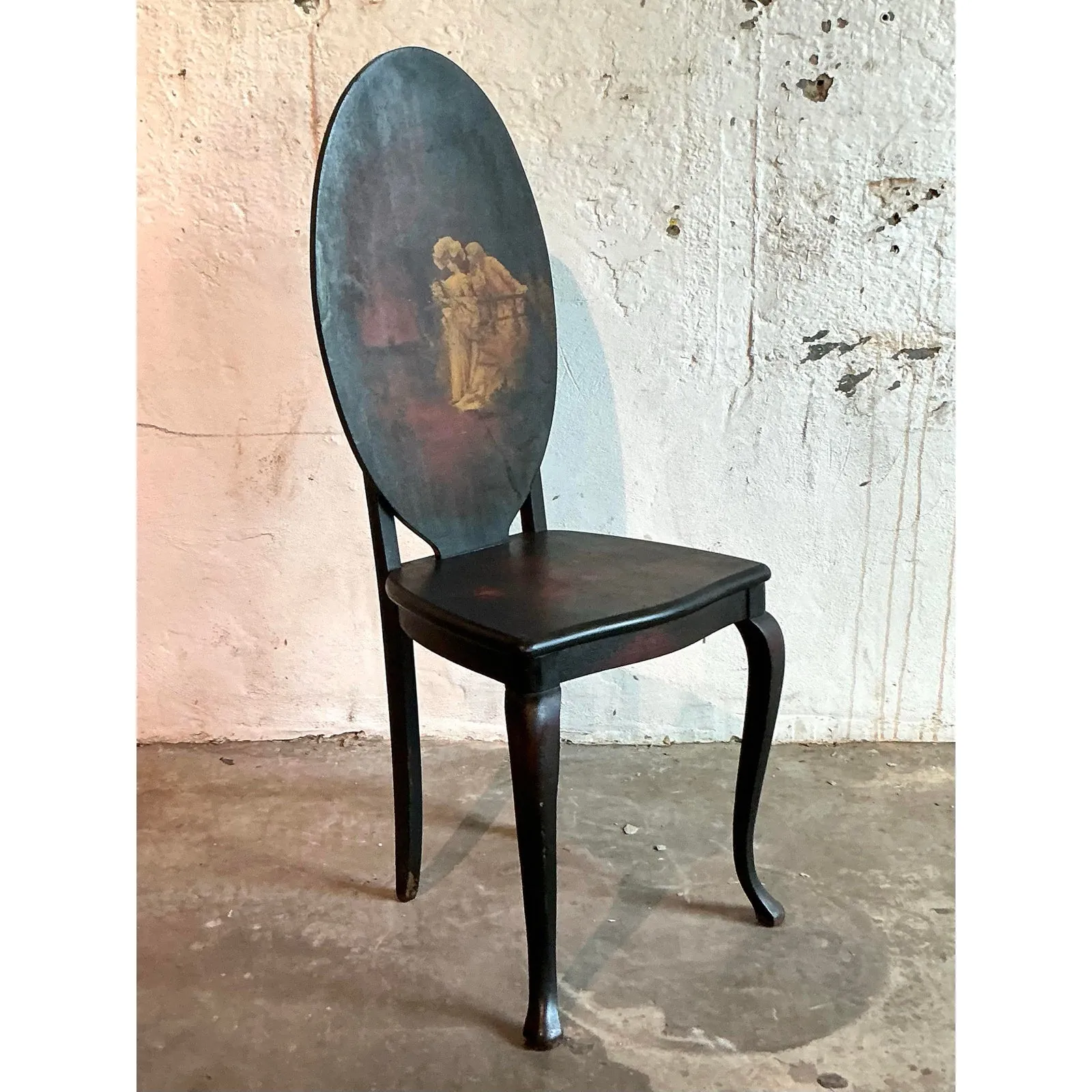 Vintage Boho Hand Painted Chair — additional photo 3