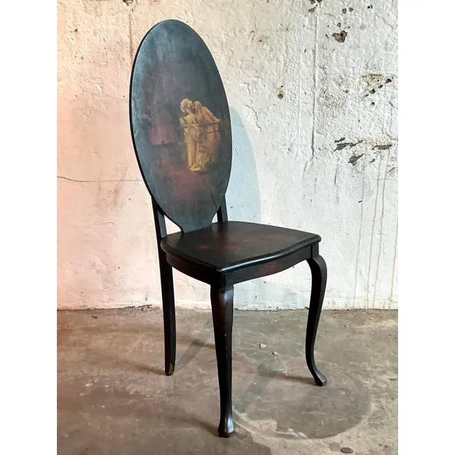 Vintage Boho Hand Painted Chair — additional photo 3