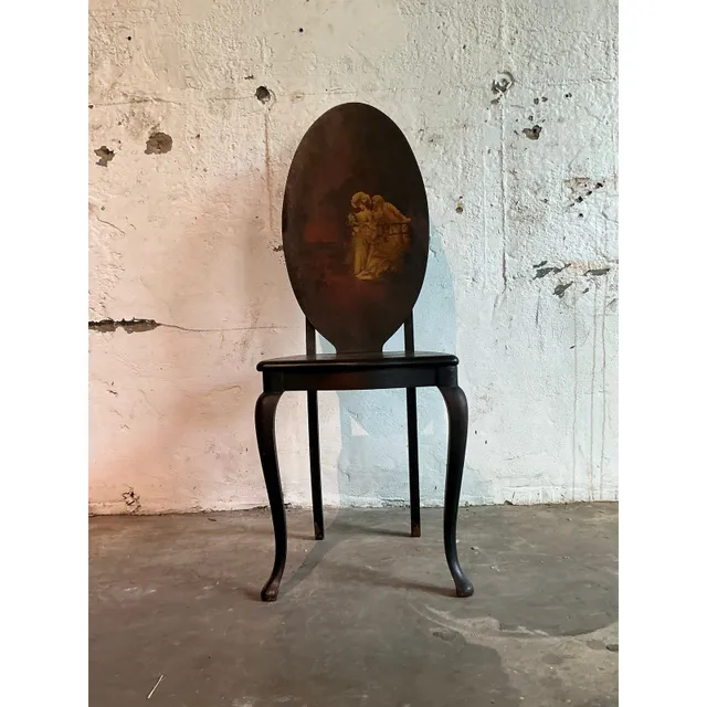 Vintage Boho Hand Painted Chair — additional photo 5