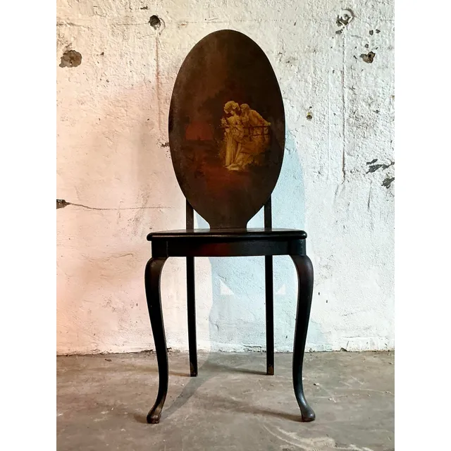 Vintage Boho Hand Painted Chair — additional photo 7