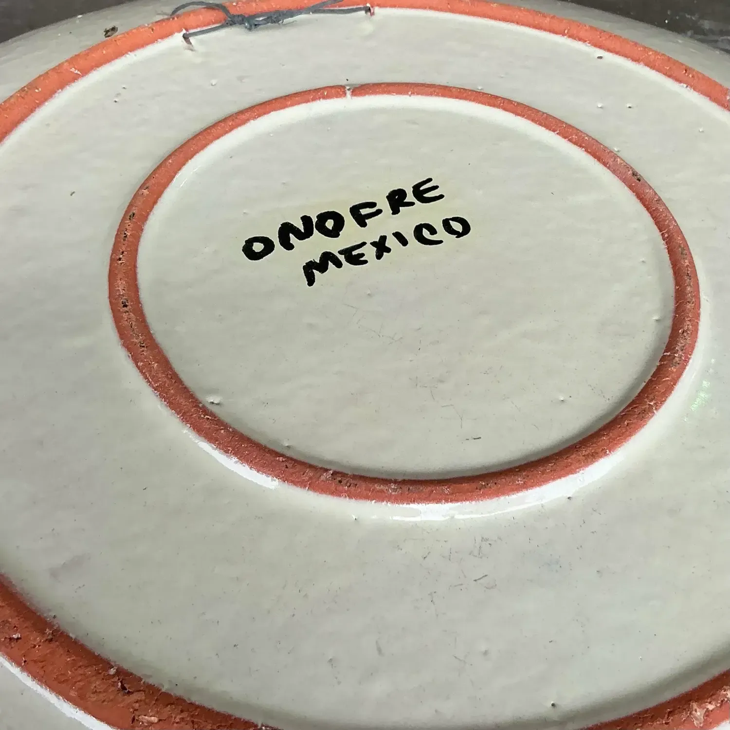 Vintage Boho Hand Painted Mexican Platter — additional photo 7