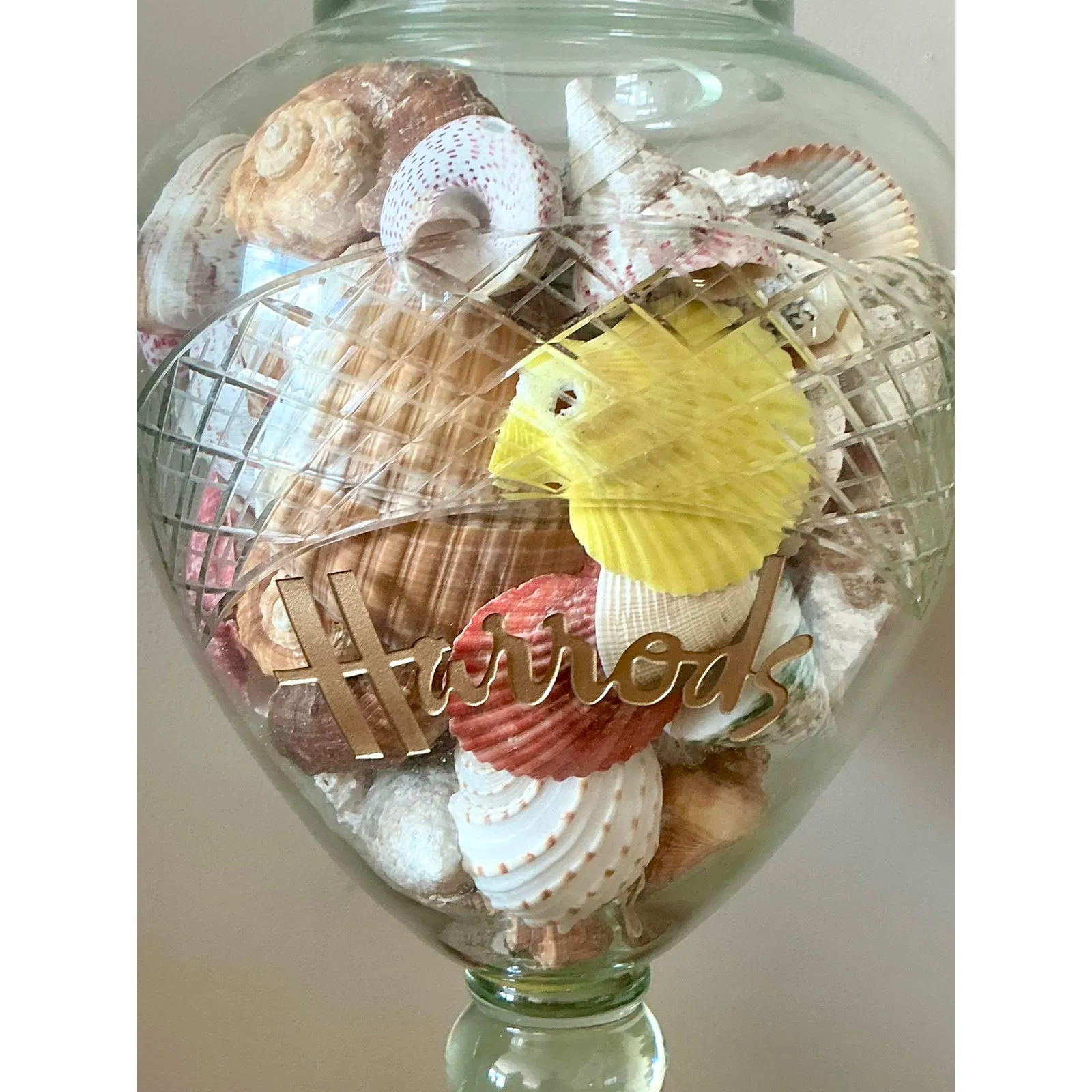 Vintage Boho Harrods Cut Glass Apothecary Jar — additional photo 6