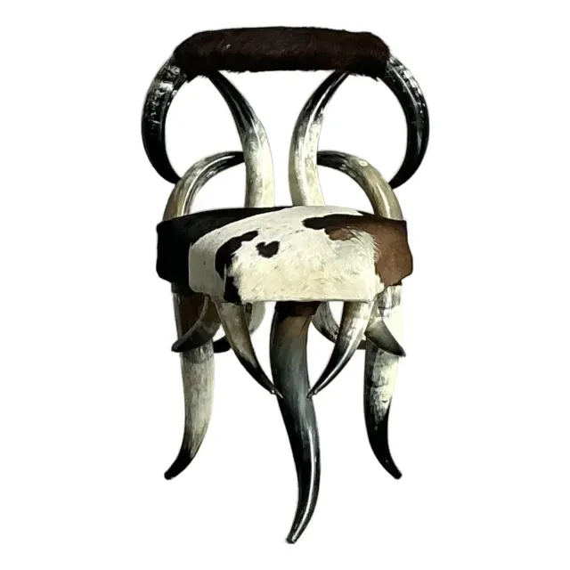 Vintage Boho Horn Chair — additional photo 1