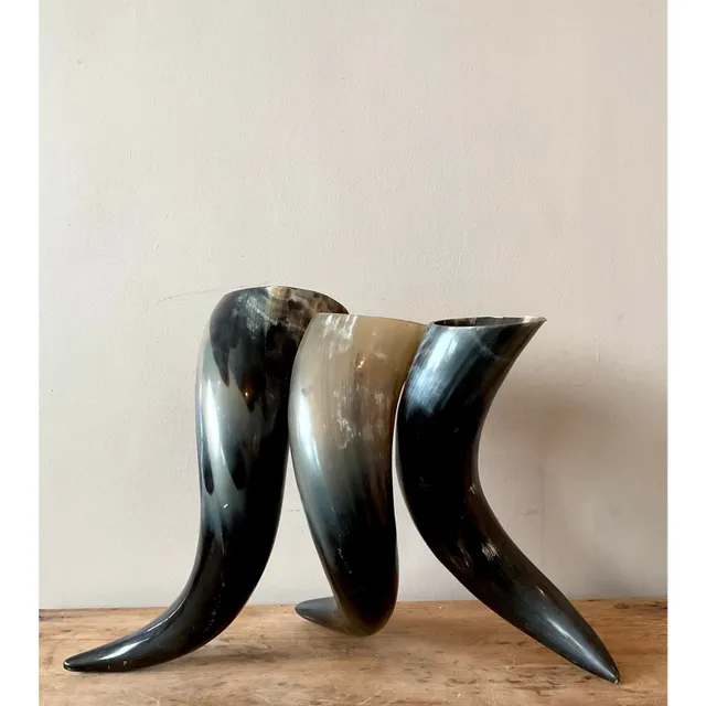 Vintage Boho Horn Trio Vase — additional photo 2