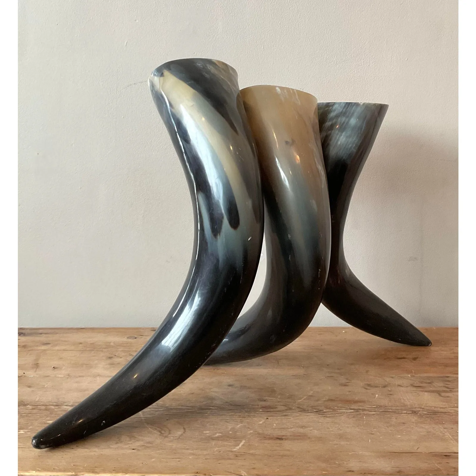 Vintage Boho Horn Trio Vase — additional photo 3