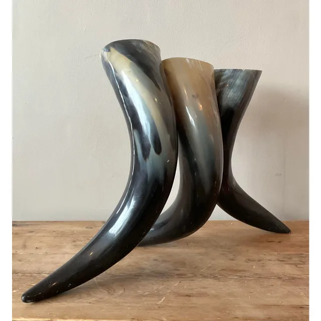 Vintage Boho Horn Trio Vase — additional photo 3