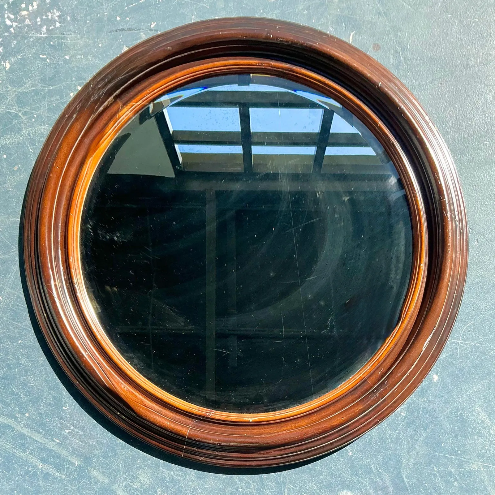 Vintage Boho Italian Baker Milling Road Millwork Mirror — additional photo 1