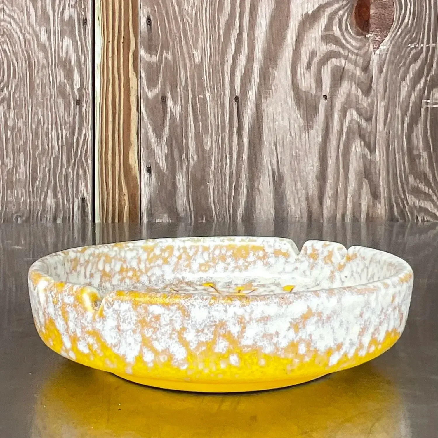Vintage Boho Italian Floral Ashtray — additional photo 2
