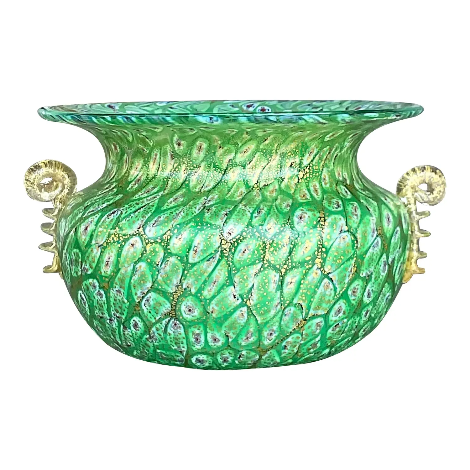 Vintage Boho Italian Glass Bowl After Murano — additional photo 1