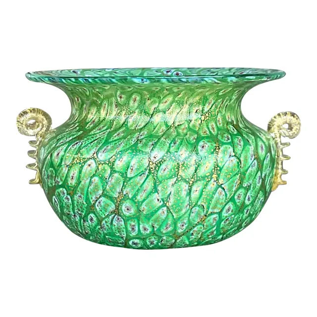 Vintage Boho Italian Glass Bowl After Murano — additional photo 1