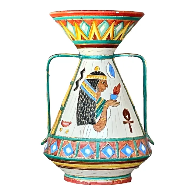 Vintage Boho Italian Volvo Deruta Vase — additional photo 1