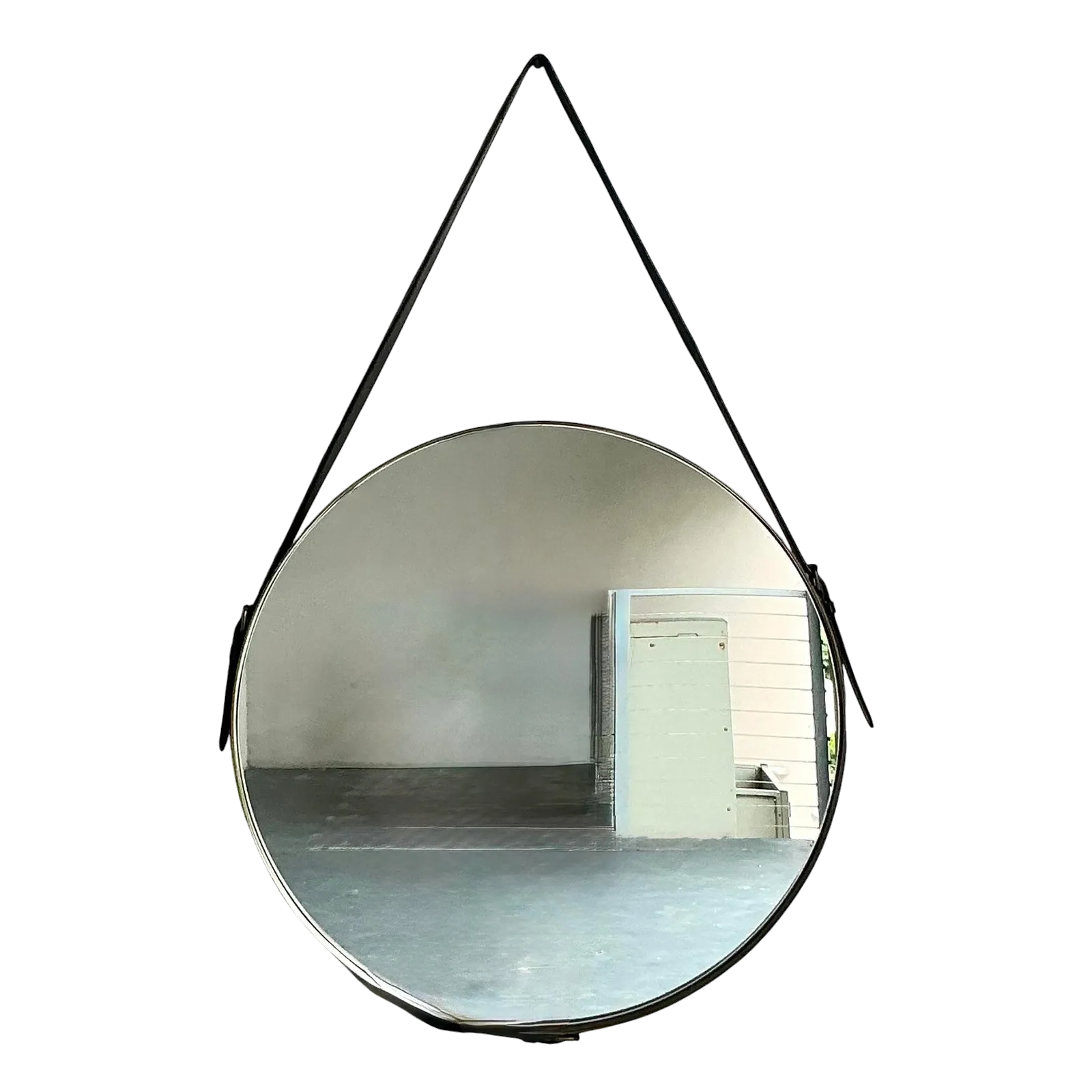 Vintage Boho Jaime Young Leather Strap Mirror — additional photo 1