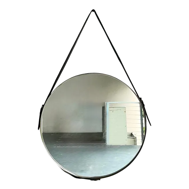 Vintage Boho Jaime Young Leather Strap Mirror — additional photo 1