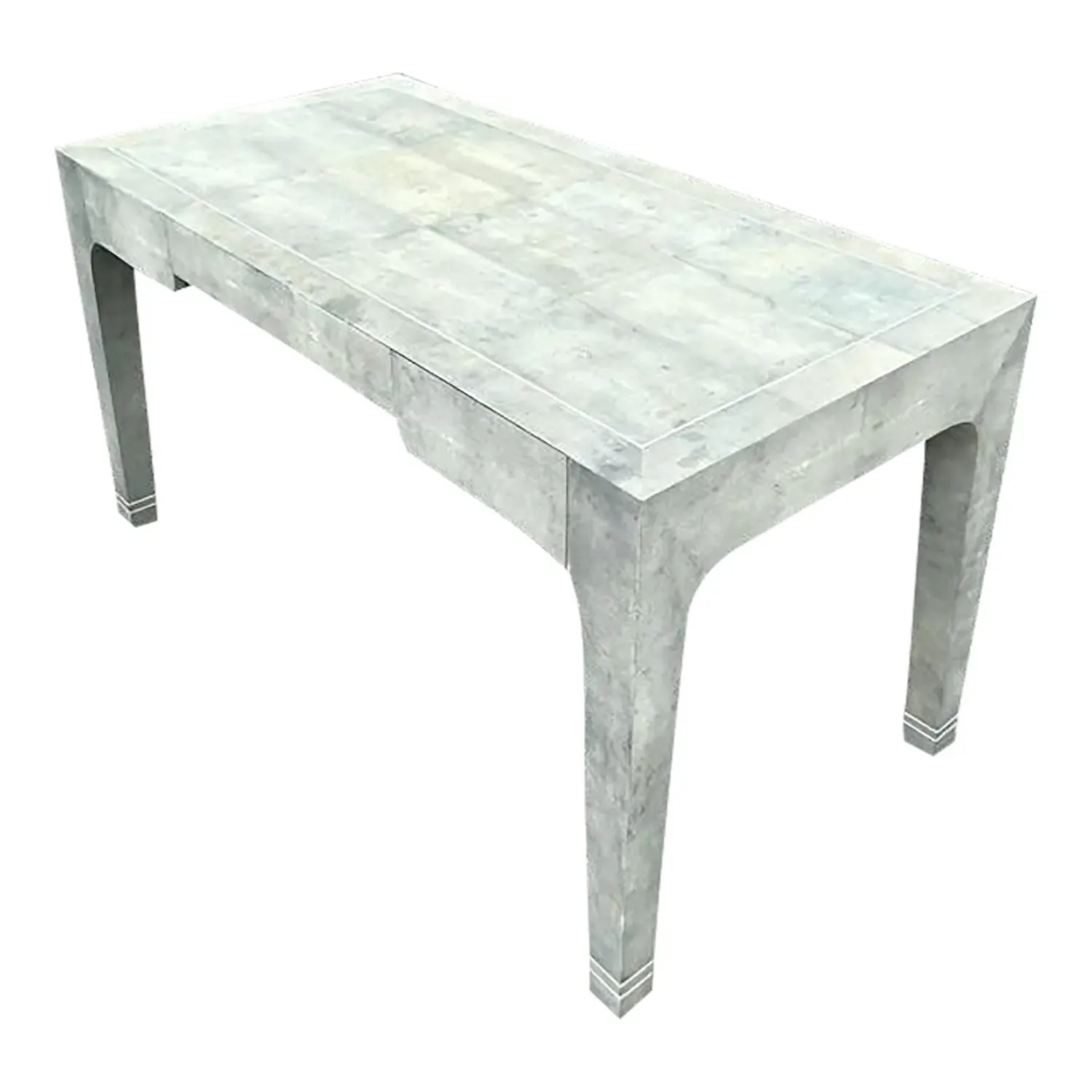 Vintage Boho Karl Springer Shagreen Wrapped Writing Desk — additional photo 1