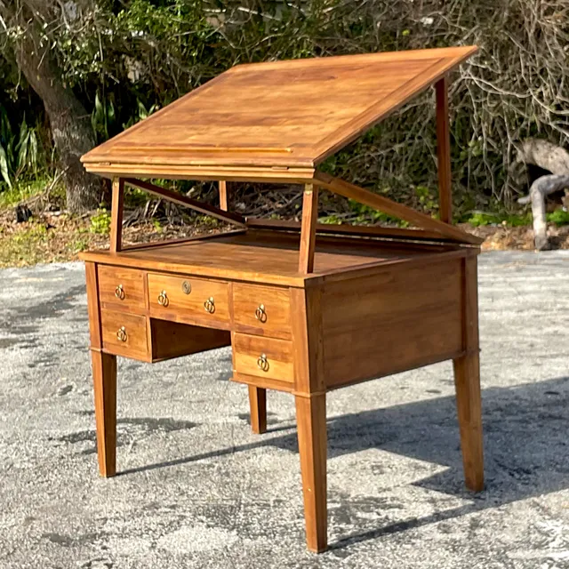 Vintage Boho Kercoet Drafting Desk — additional photo 5