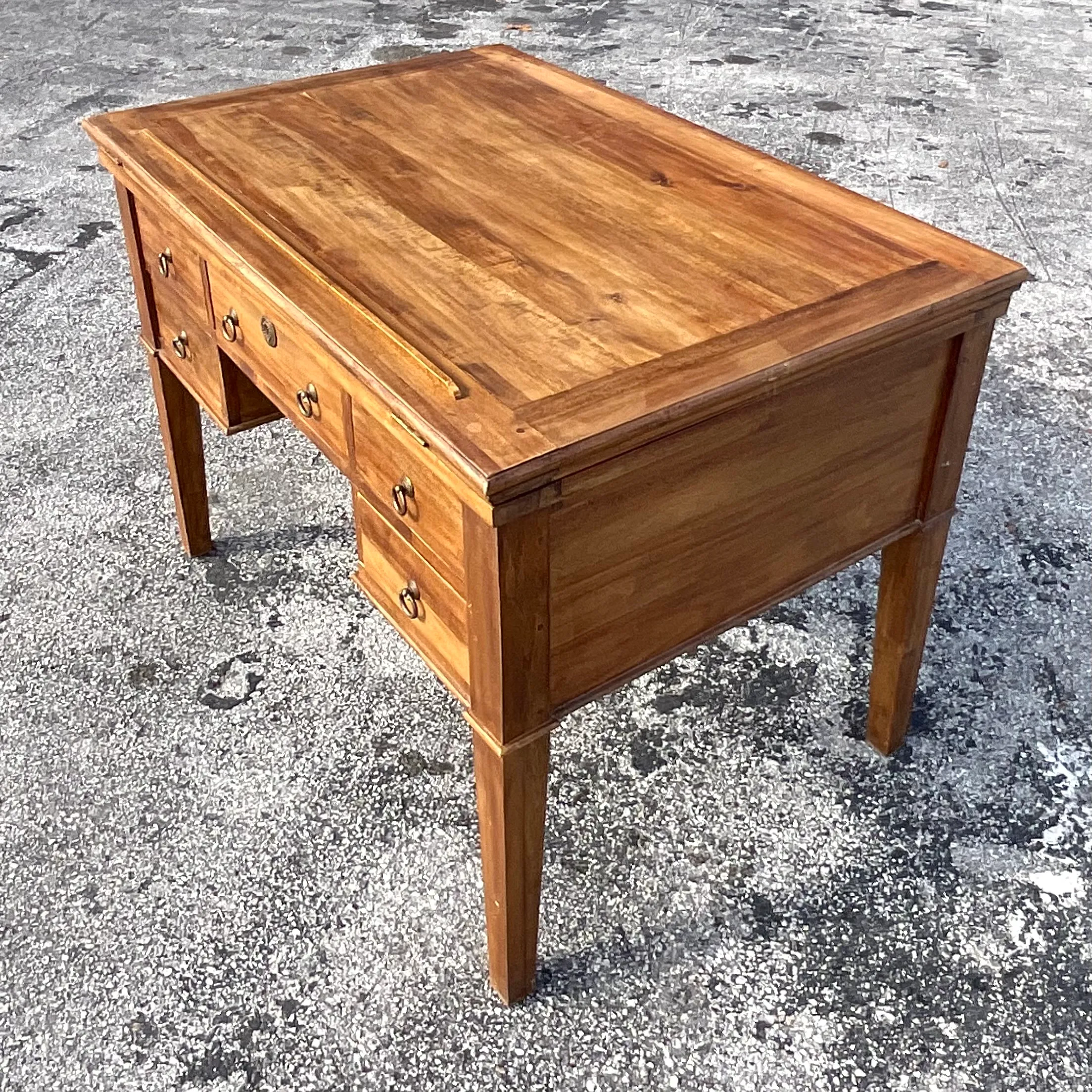 Vintage Boho Kercoet Drafting Desk — additional photo 7