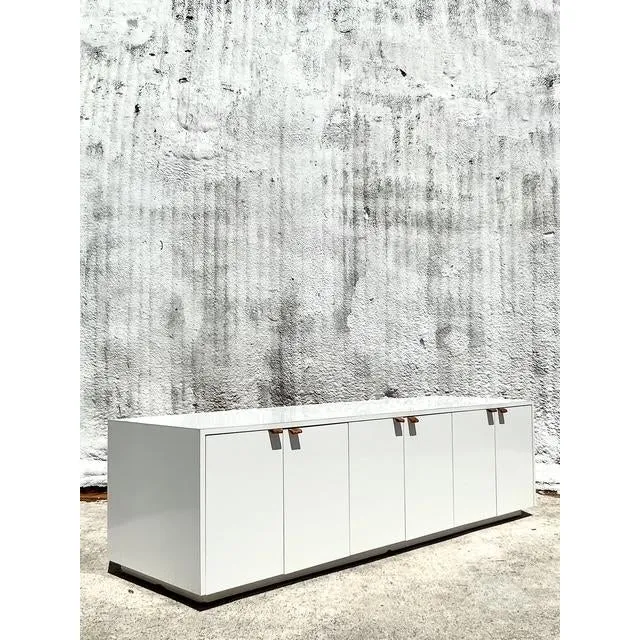 Vintage Boho Lacquered Long Credenza — additional photo 1