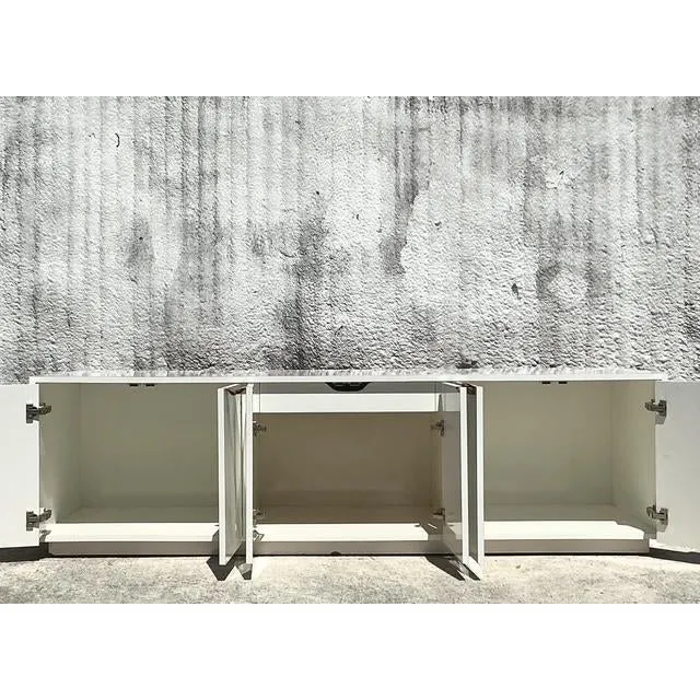 Vintage Boho Lacquered Long Credenza — additional photo 3