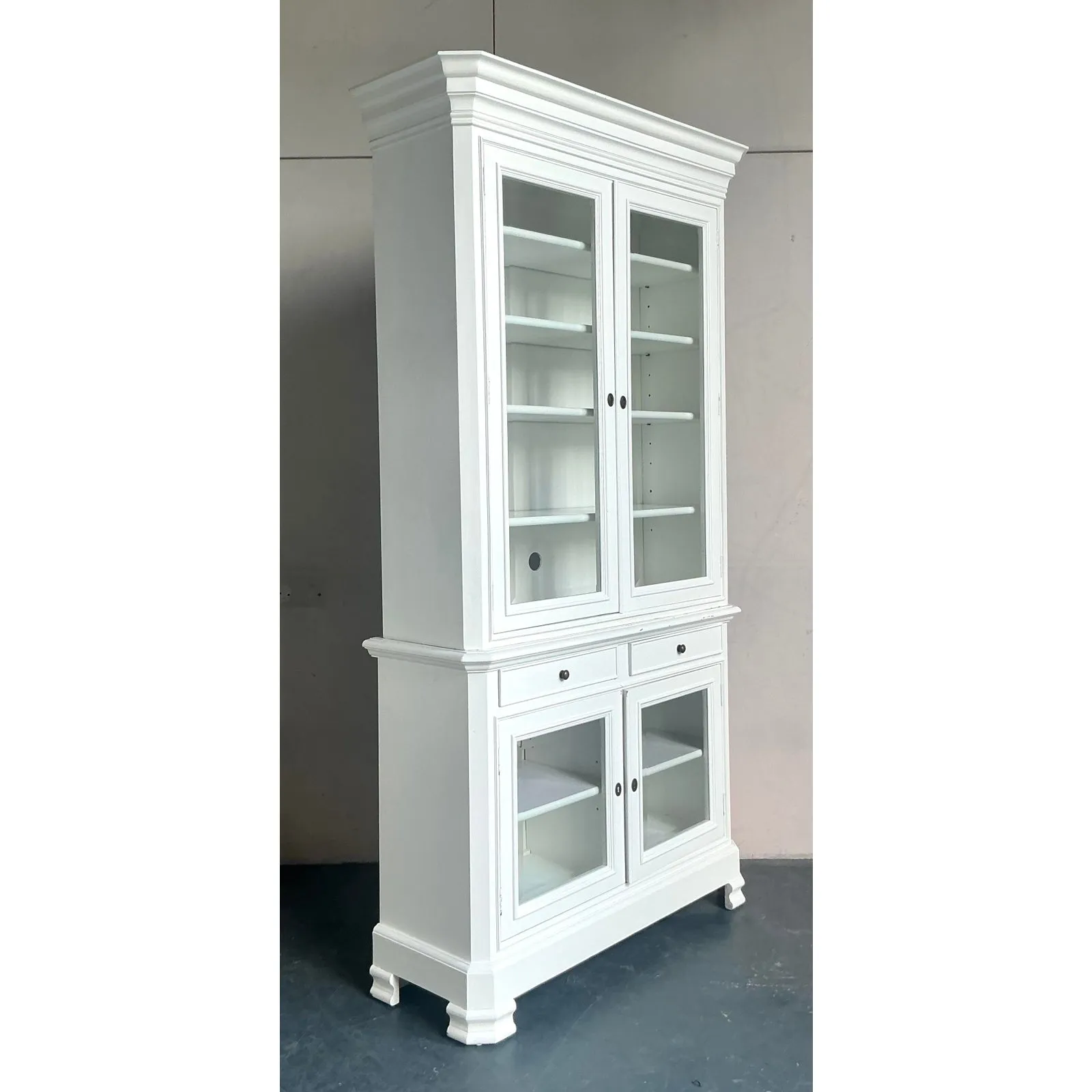 Vintage Boho Lacquered Tall Cabinet — additional photo 1