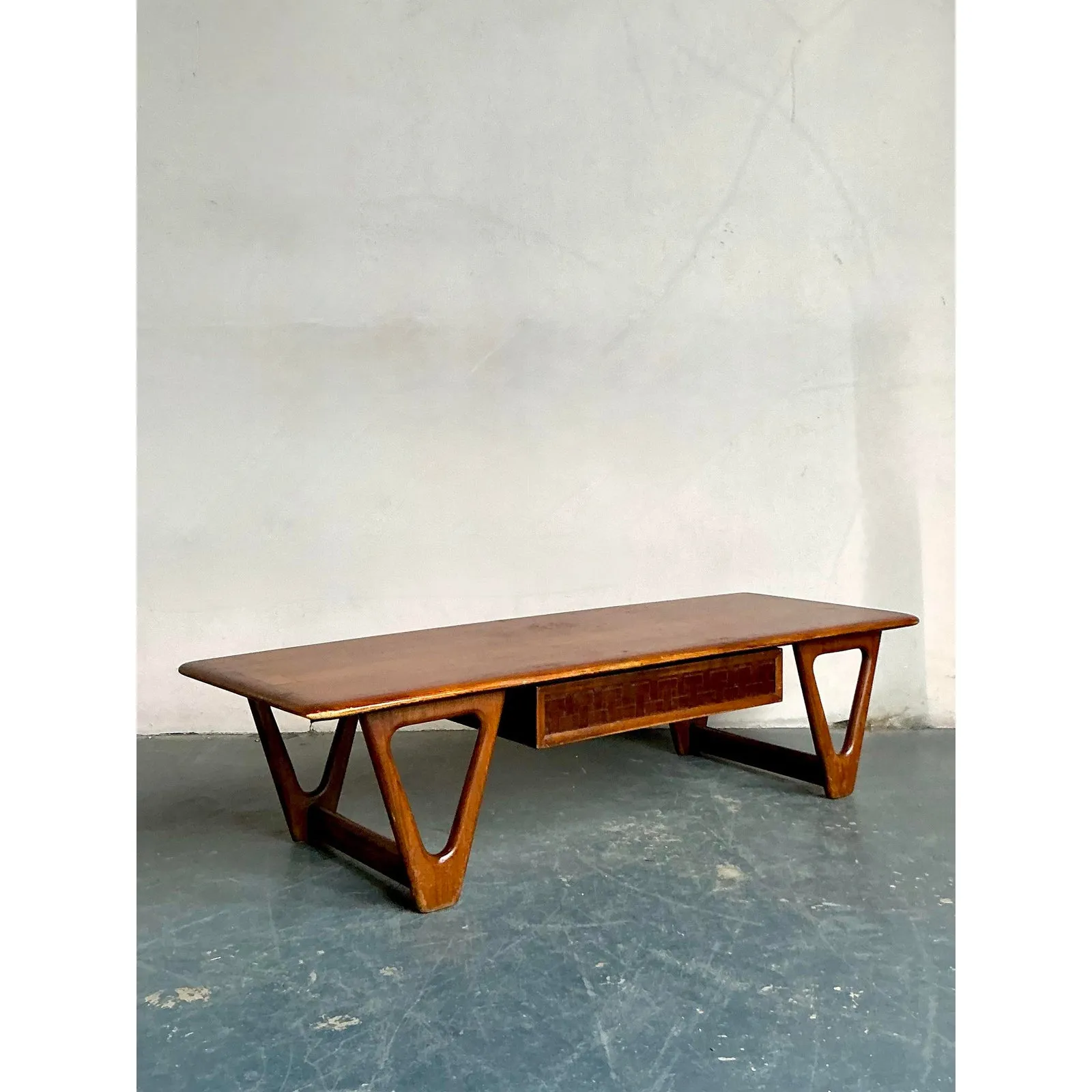 Vintage Boho Lane “Perception” Triangle Coffee Table