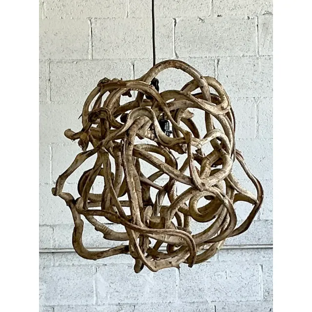 Vintage Boho Large Root Ball Chandelier — additional photo 2