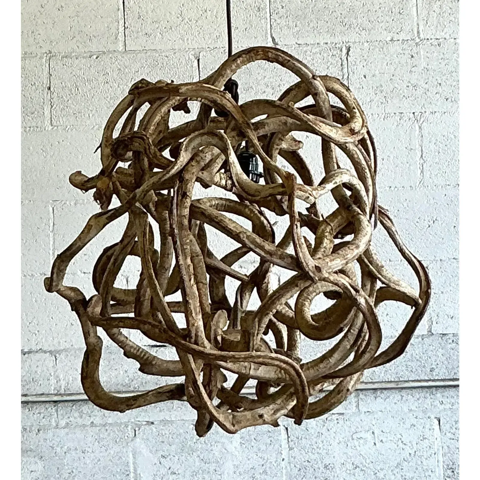 Vintage Boho Large Root Ball Chandelier — additional photo 5