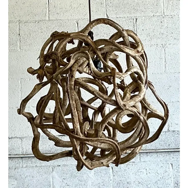 Vintage Boho Large Root Ball Chandelier — additional photo 5