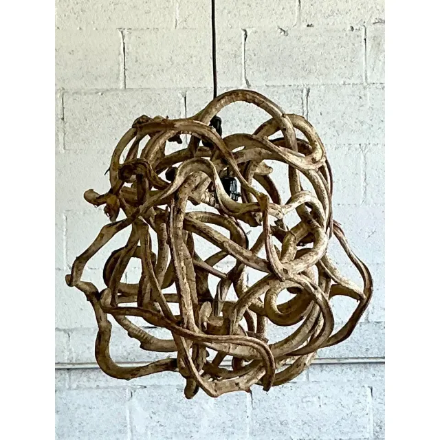 Vintage Boho Large Root Ball Chandelier — additional photo 6