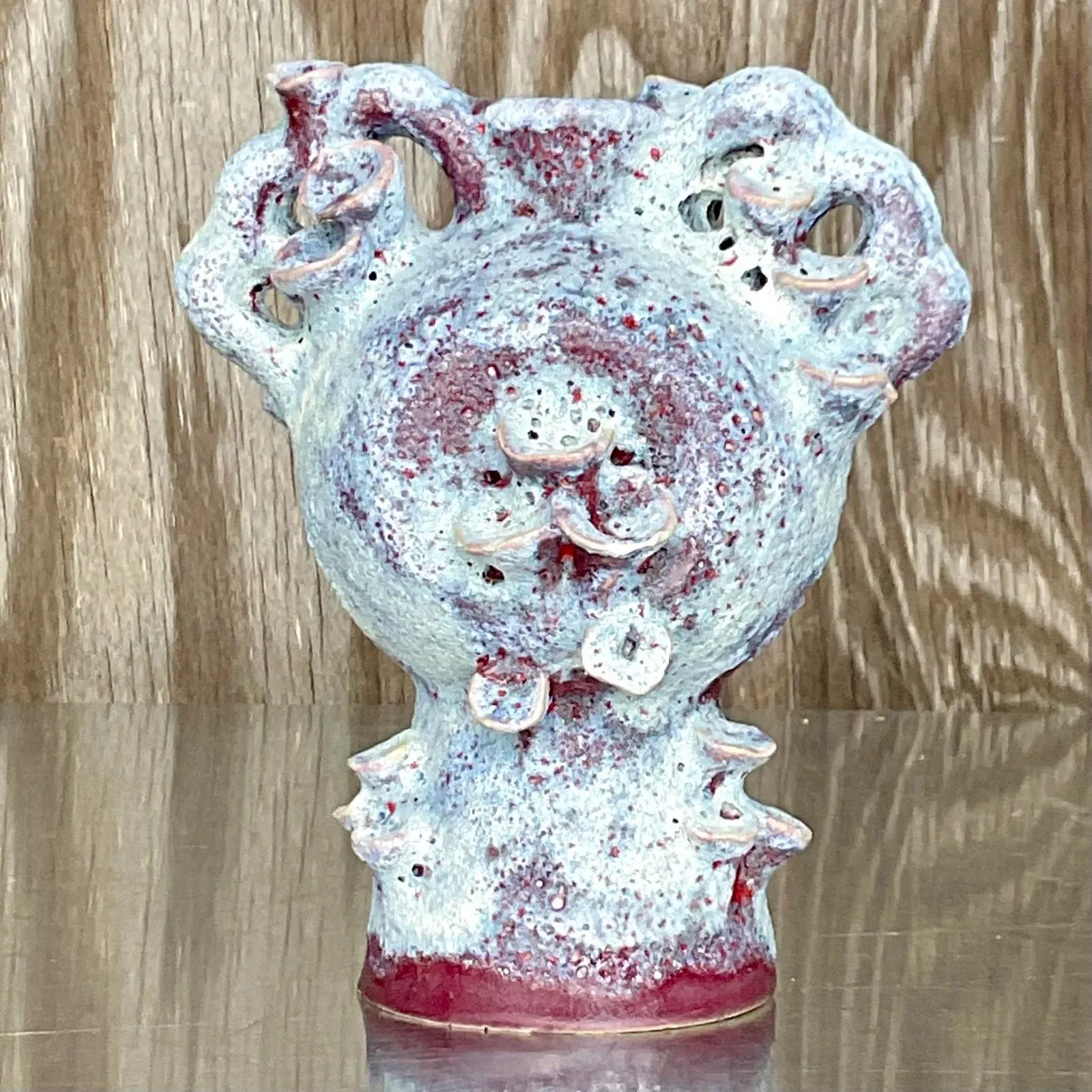 Vintage Boho Lava Glaze Studio Pottery Sculpture — additional photo 4