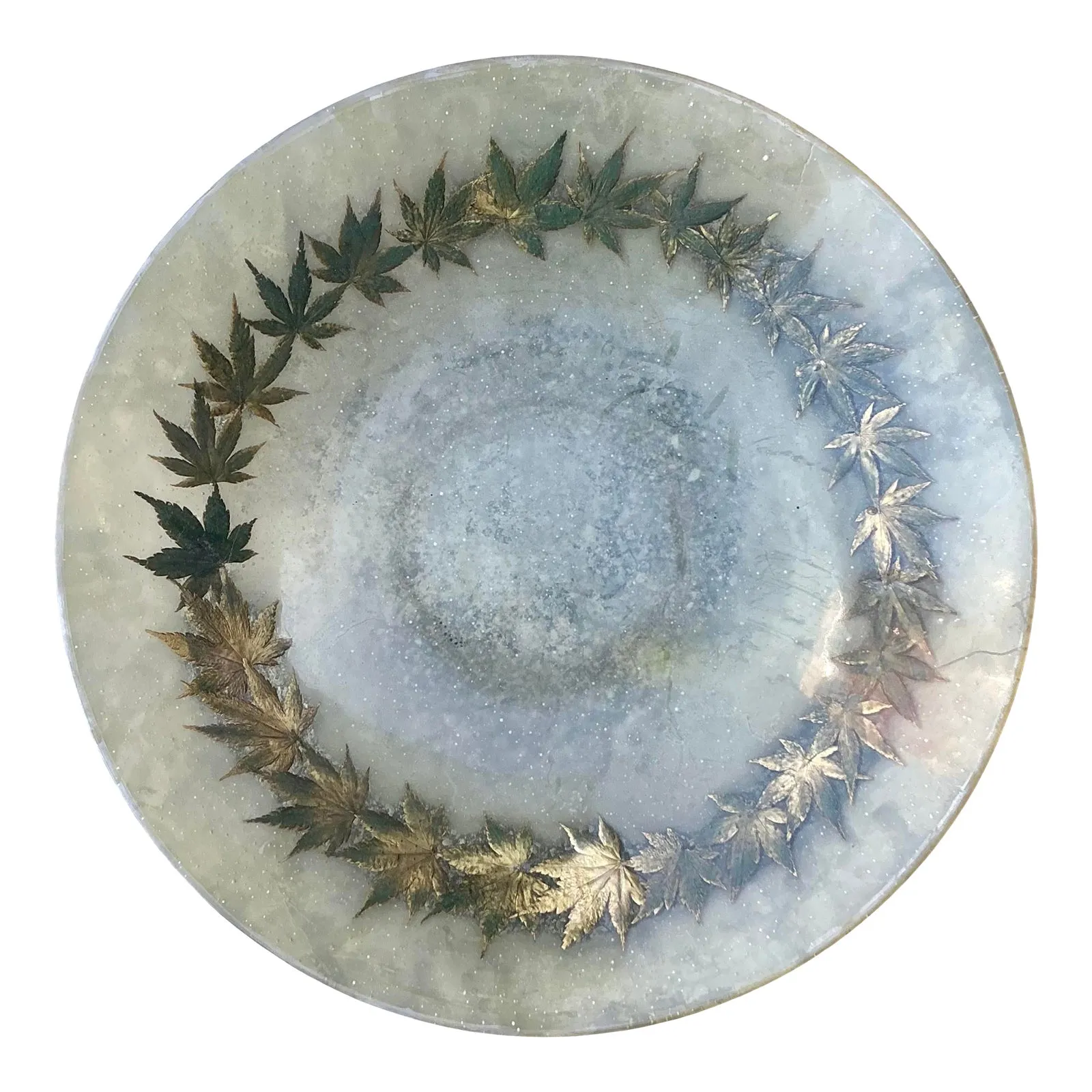 Vintage Boho Leaf Ring Resin Bowl — additional photo 1