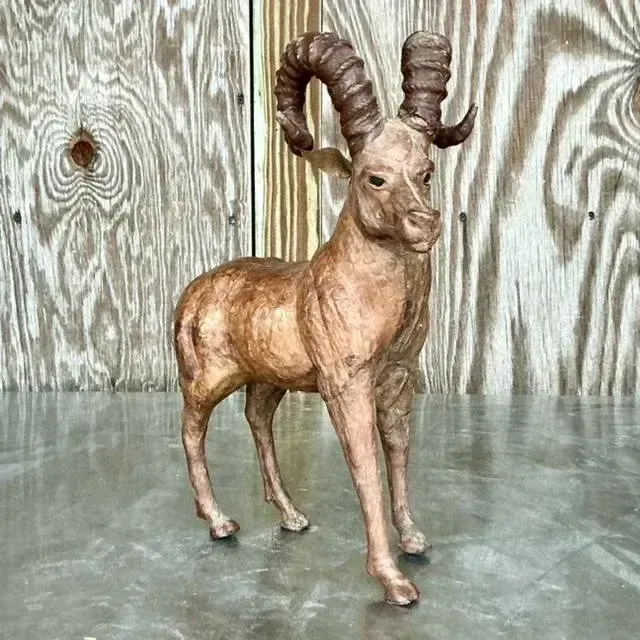Vintage Boho Leather Ram — additional photo 4