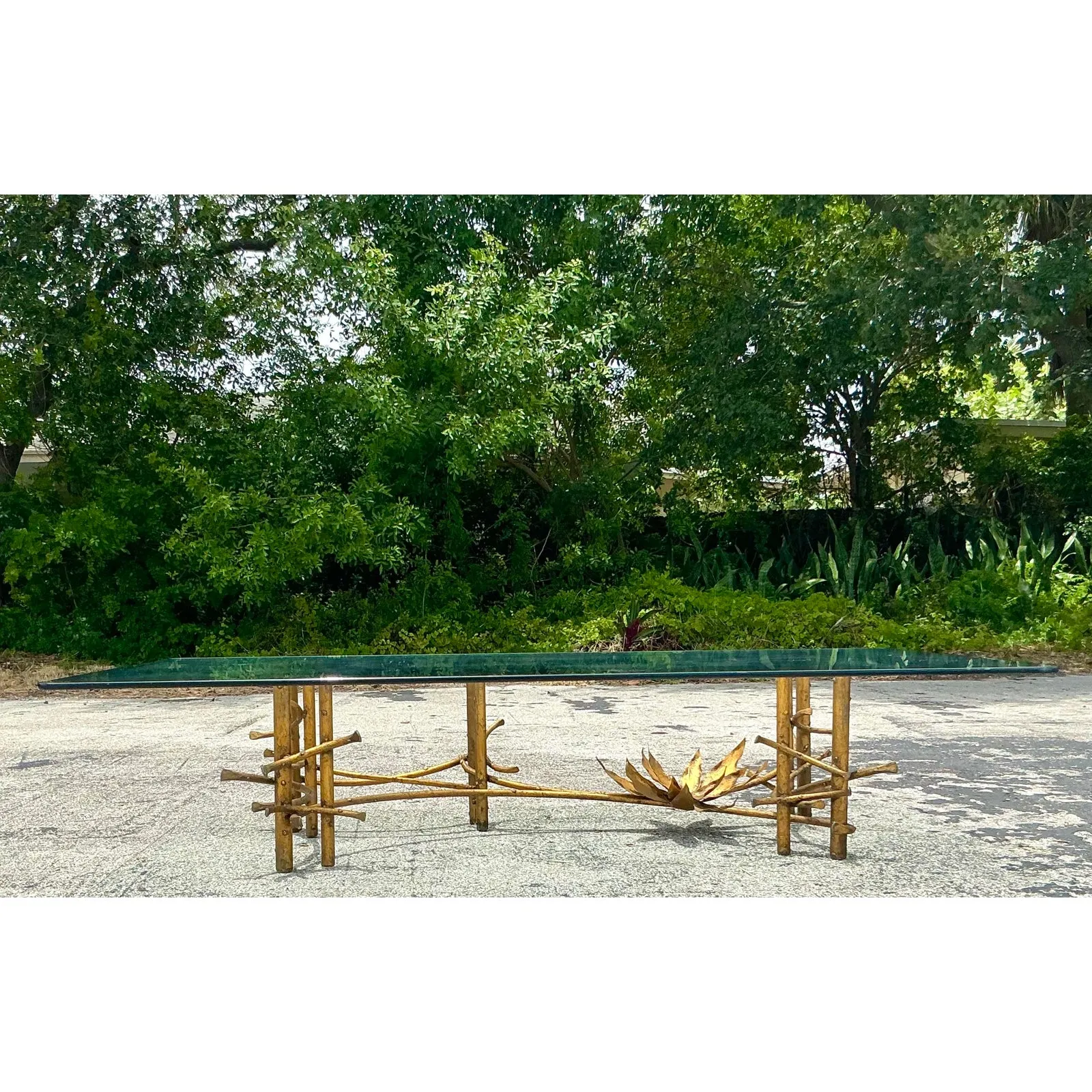 Vintage Boho Lotus Coffee Table After Silas Seandel — additional photo 2