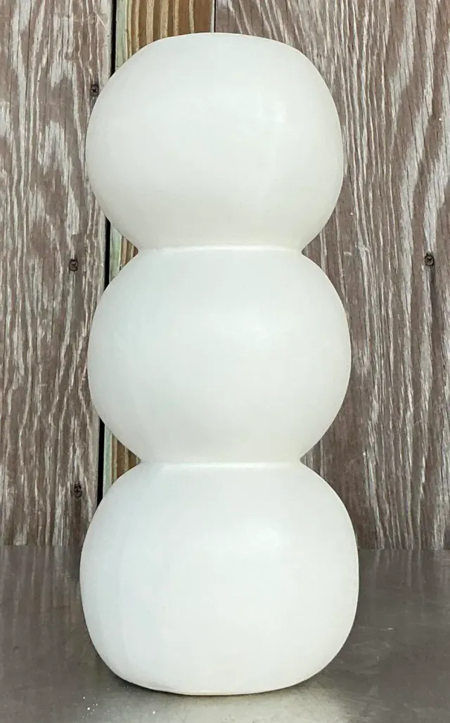 Vintage Boho Matte Glazed Ceramic Vase — additional photo 2
