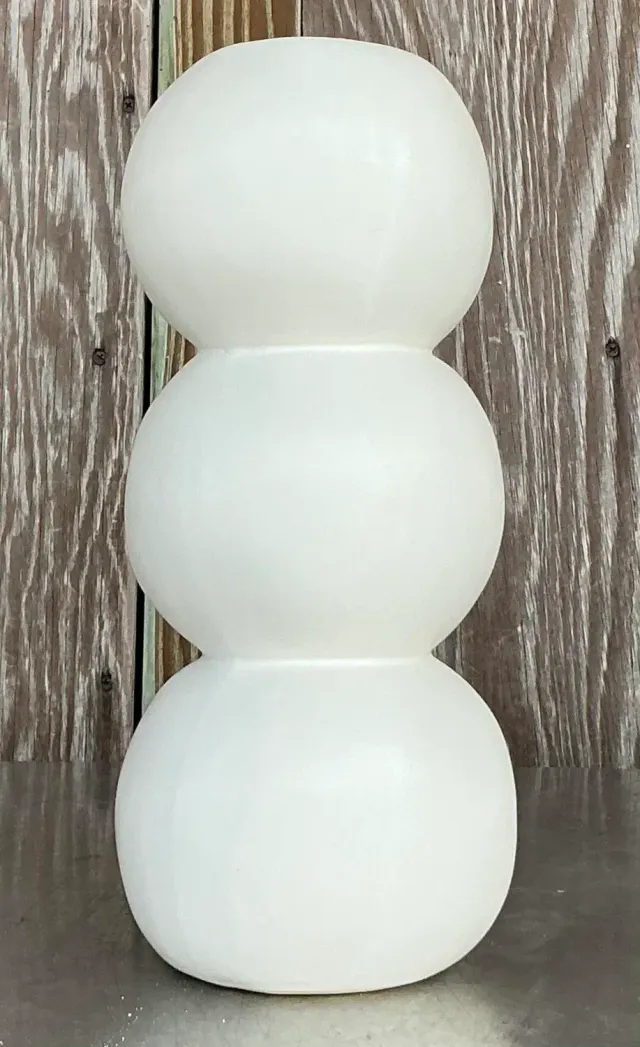 Vintage Boho Matte Glazed Ceramic Vase — additional photo 3
