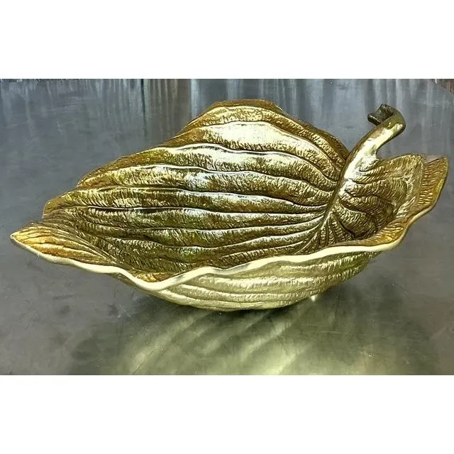 Vintage Boho Michael Aram Leaf Bowl — additional photo 2