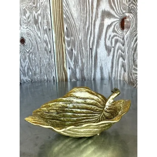 Vintage Boho Michael Aram Leaf Bowl — additional photo 5