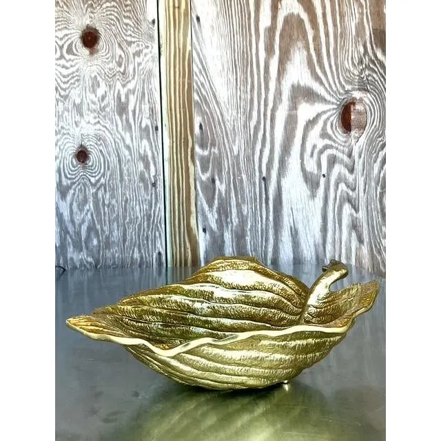 Vintage Boho Michael Aram Leaf Bowl — additional photo 6