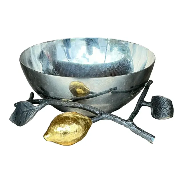 Vintage Boho Michael Aram Lemonwood Nut Bowl — additional photo 1