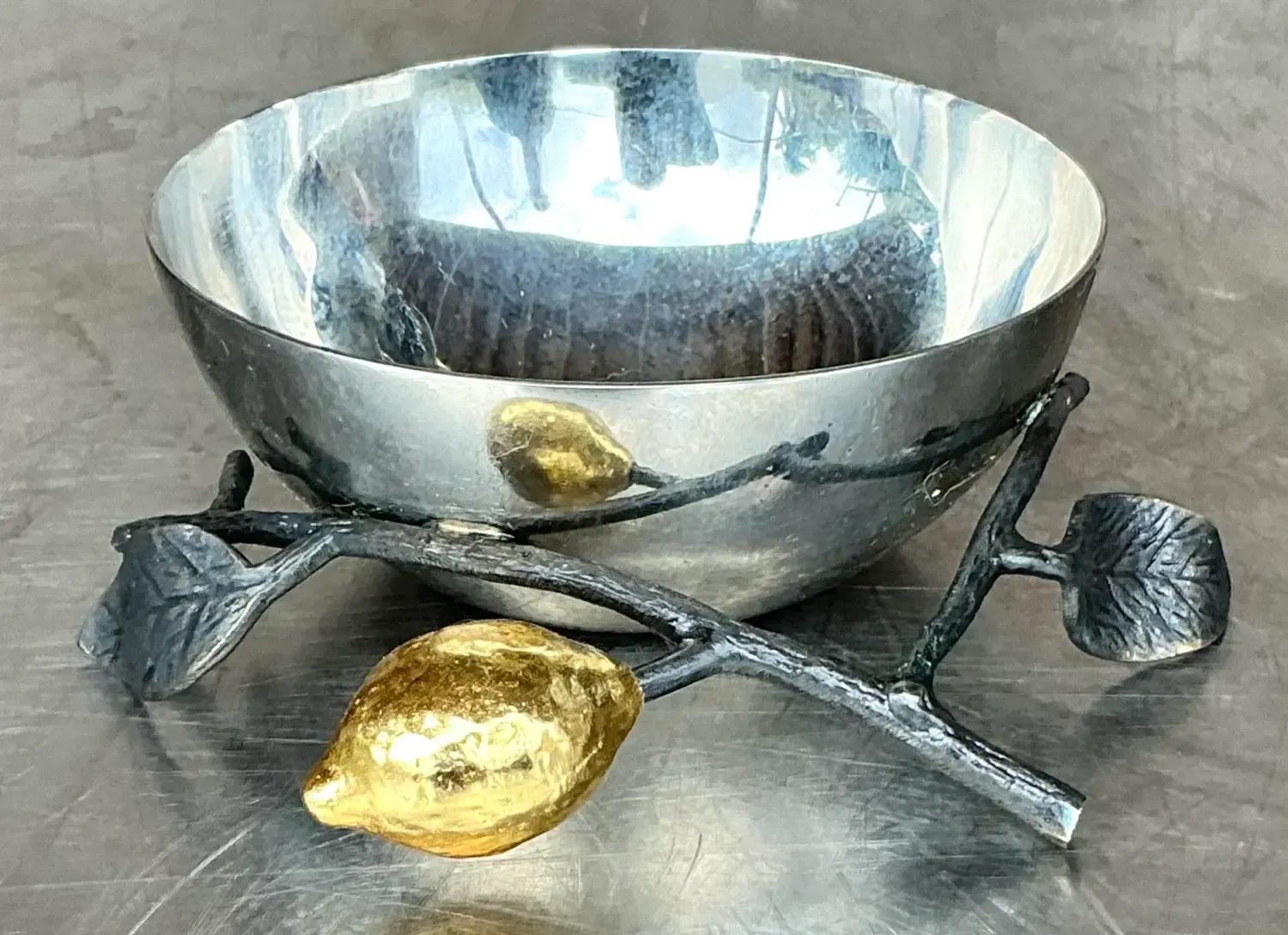 Vintage Boho Michael Aram Lemonwood Nut Bowl — additional photo 2