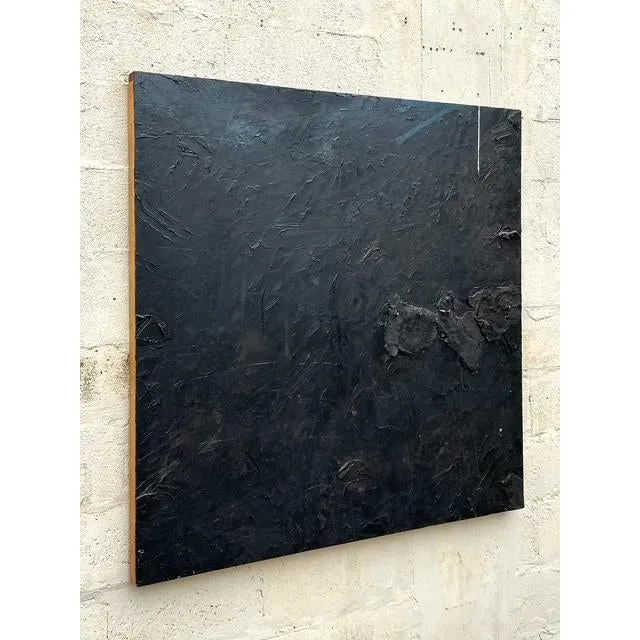 Vintage Boho Monumental Mixed Media Abstract Oil on Canvas — additional photo 2