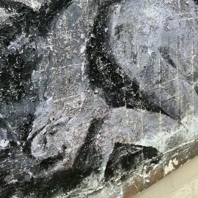 Vintage Boho Monumental Original Textured Abstract Painting on Canvas — additional photo 5