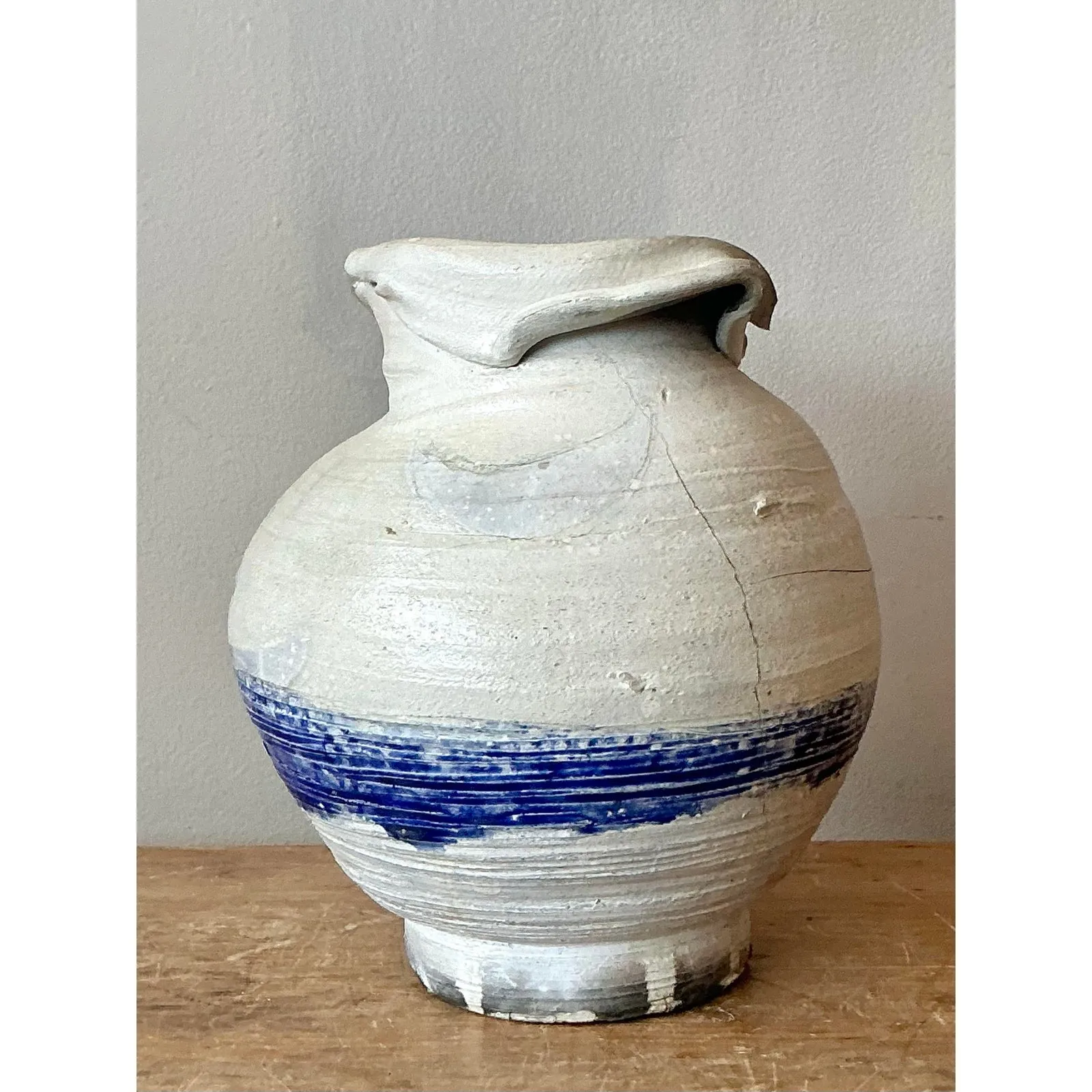 Vintage Boho Moonlight Studio Pottery Vase — additional photo 2