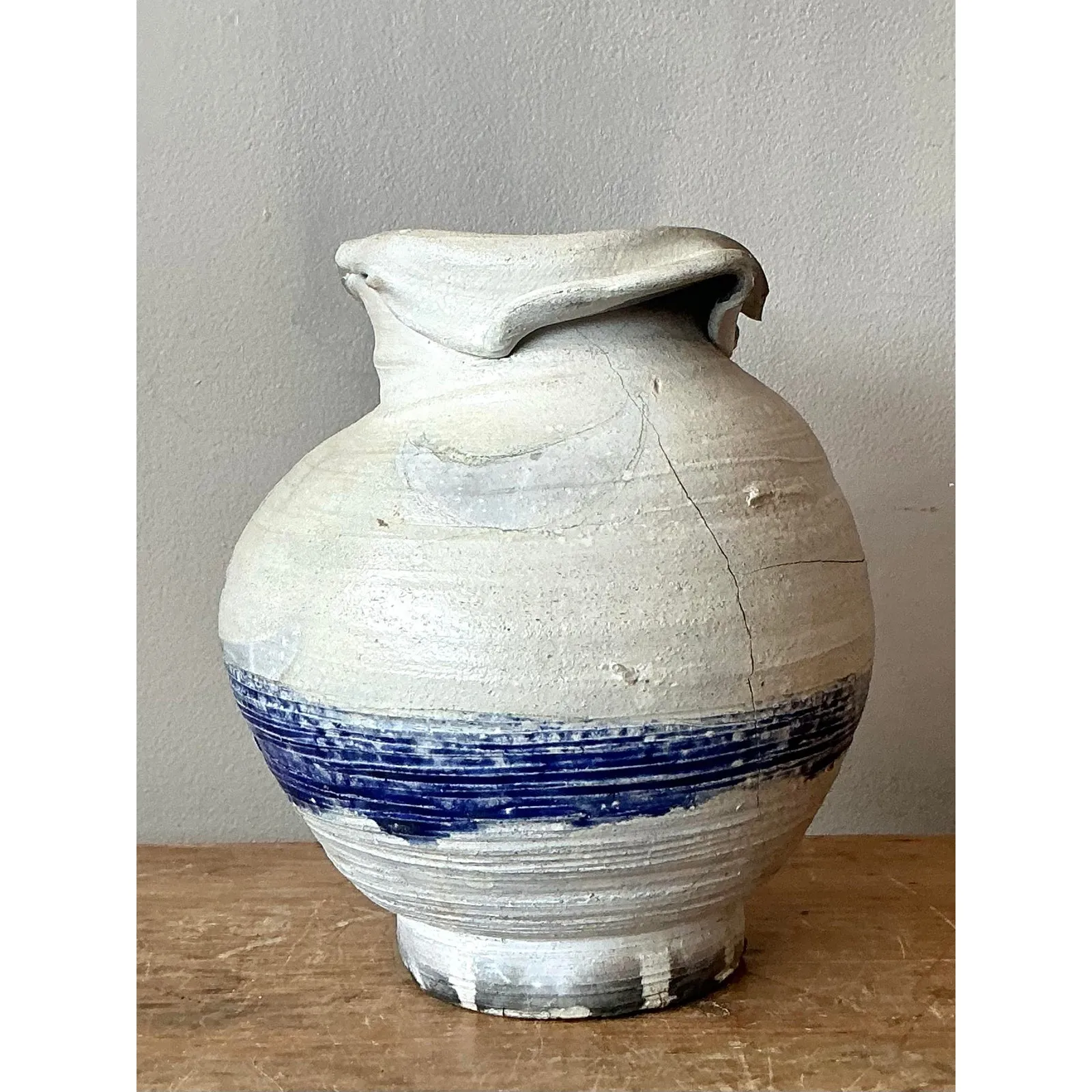 Vintage Boho Moonlight Studio Pottery Vase — additional photo 3