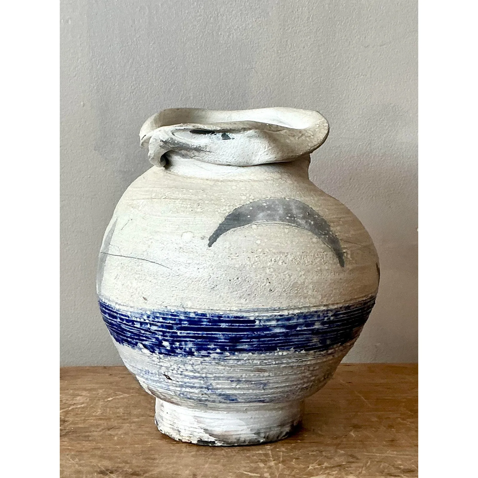 Vintage Boho Moonlight Studio Pottery Vase — additional photo 5