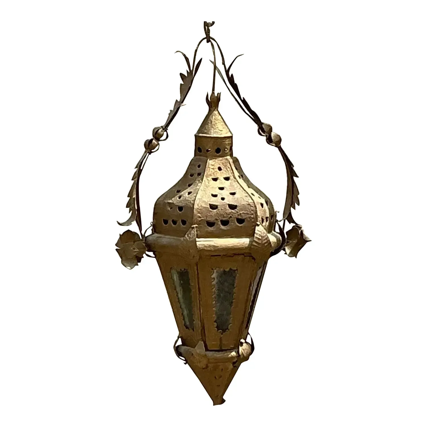 Vintage Boho Moorish Lantern After Addison Mizner — additional photo 1