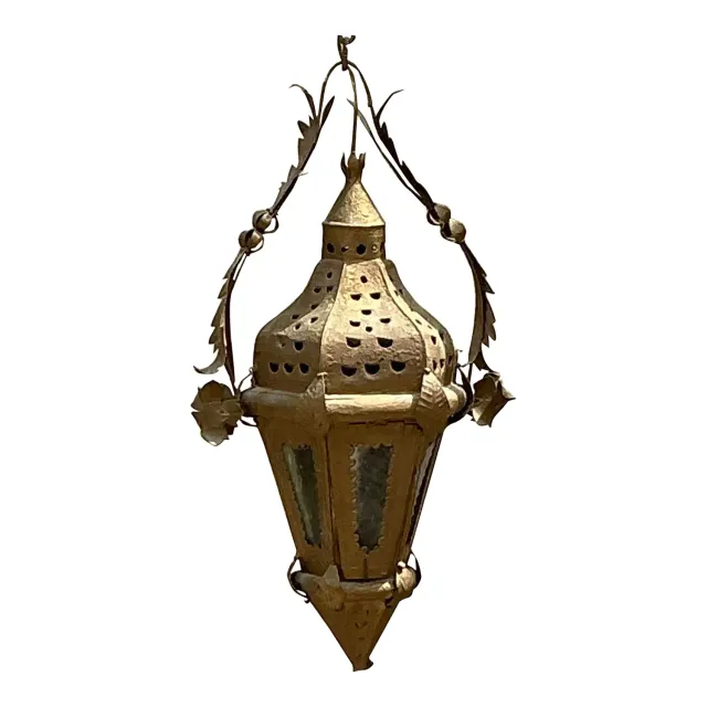 Vintage Boho Moorish Lantern After Addison Mizner — additional photo 1