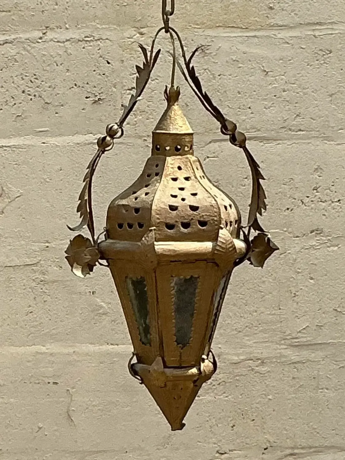 Vintage Boho Moorish Lantern After Addison Mizner — additional photo 2